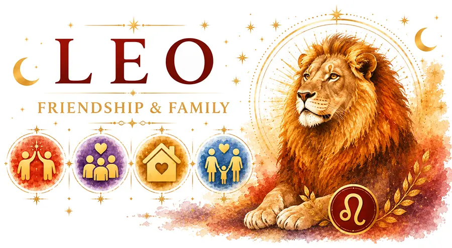 Leo friendship and family relationships