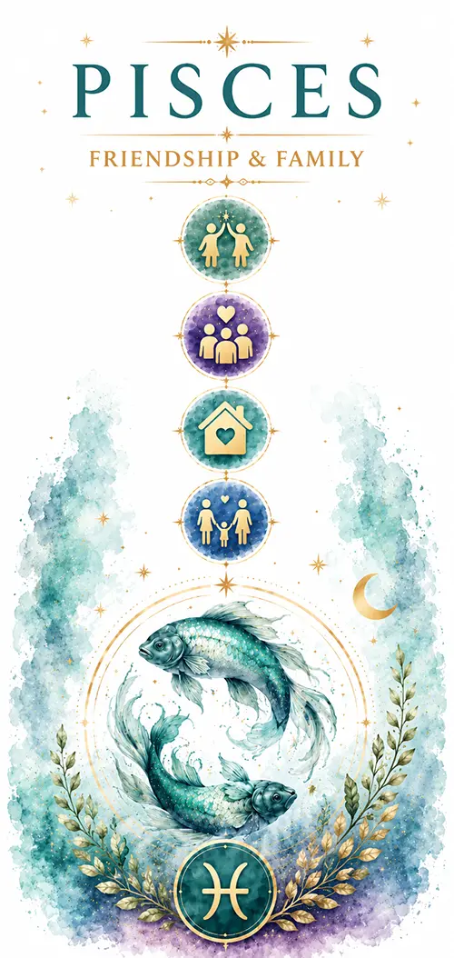 Pisces friendship and family relationships