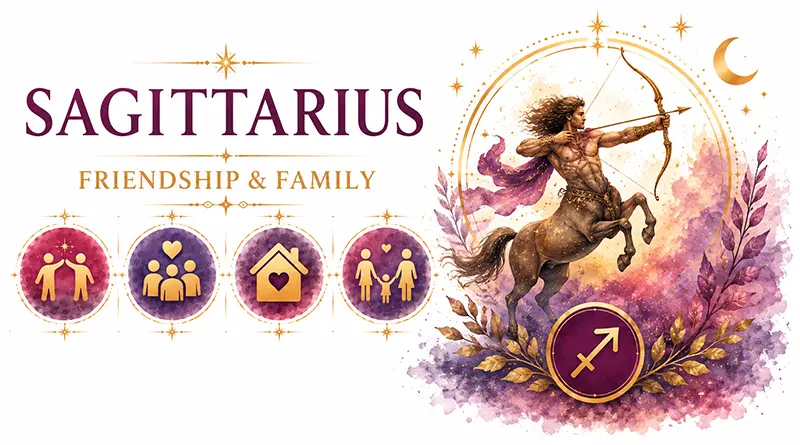 Sagittarius friendship and family relationships