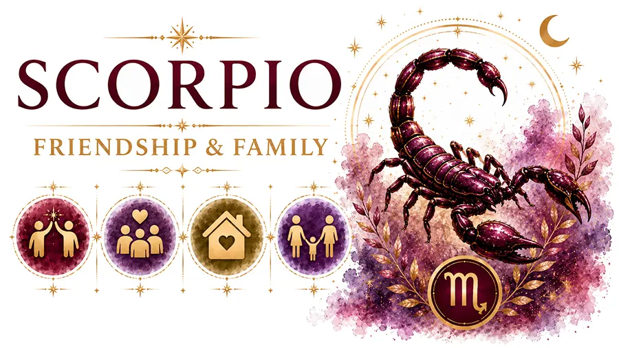 Scorpio friendship and family relationships