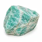 Amazonite crystal associated with Virgo
